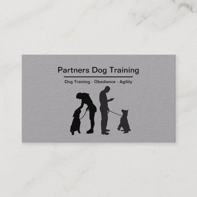 Professional Dog Training Services Business Card (Front)