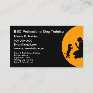 Professional Dog Training Services Business Card