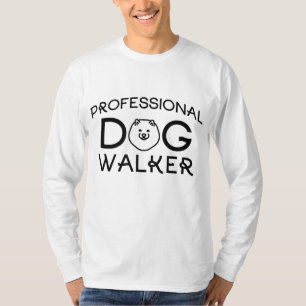 Professional Dog Walker Cute Puppy Pet Lover T-Shirt
