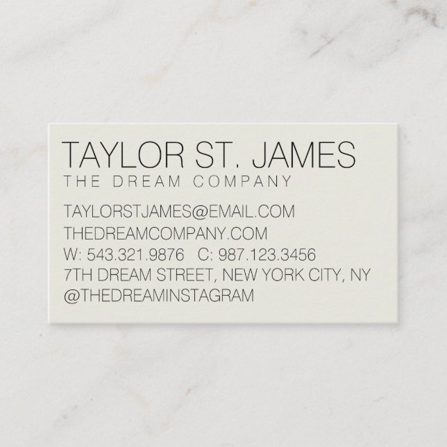 Professional Double-Sided Business Card (Front)
