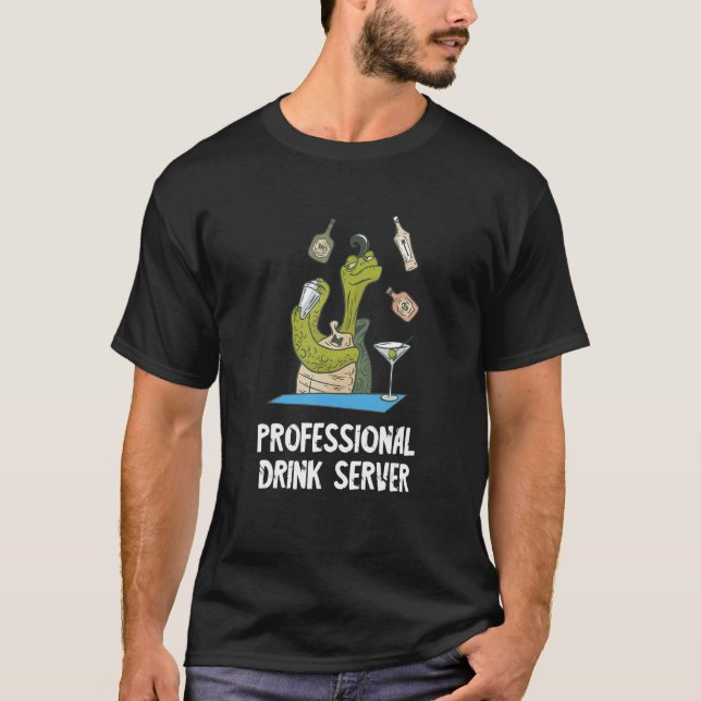 Professional Drink Server Turtle Intoxicologist Ba T-Shirt (Front)
