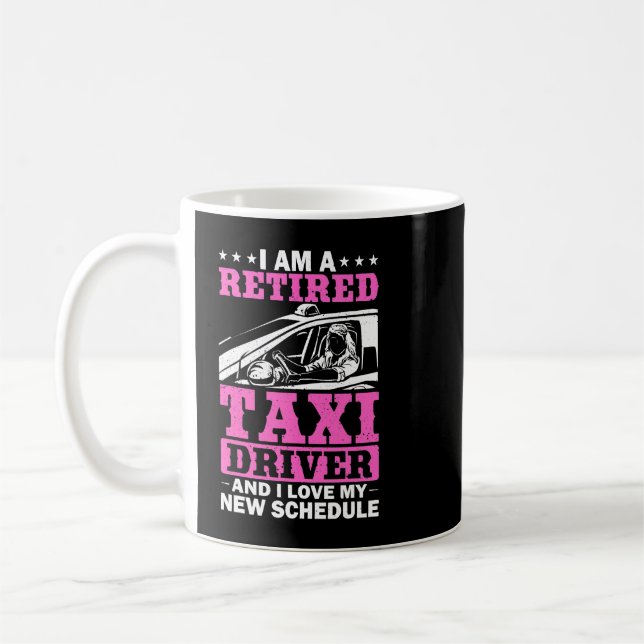 Professional Driver Cab Driver Outfit Taxi Lover C Coffee Mug (Left)
