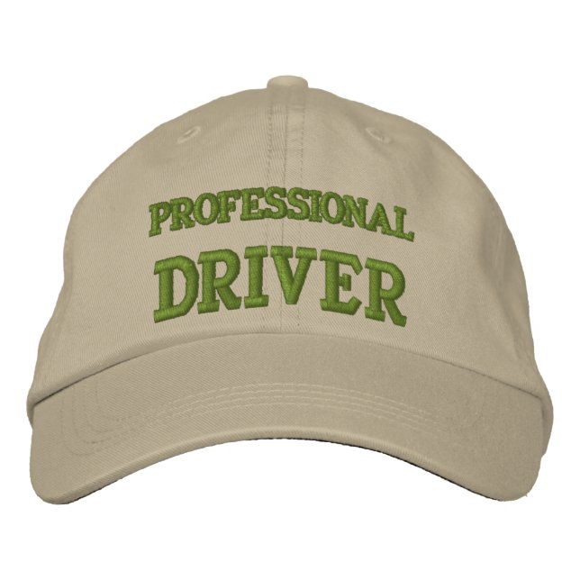 PROFESSIONAL DRIVER EMBROIDERED HAT (Front)