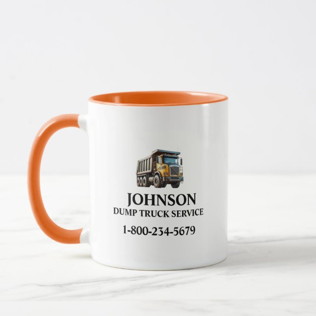Professional Dump Truck Service Mug (Left)