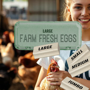 Professional Egg Carton Size Stamp (LARGE)