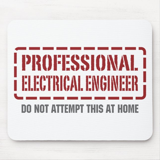 Professional Electrical Engineer Mouse Mat (Front)