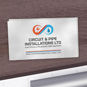 Professional Electrical & Plumbing Contractor  Business Card