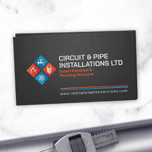 Professional Electrical & Plumbing Contractor  Business Card