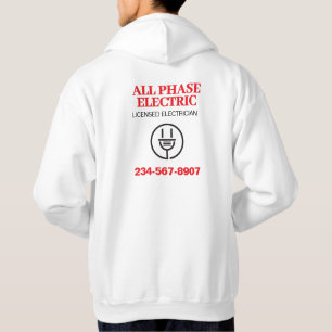 Professional Electrician Advertising Hoodie
