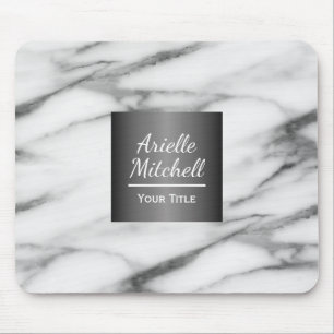 Professional Elegant Alabaster Marble Pattern Mouse Mat