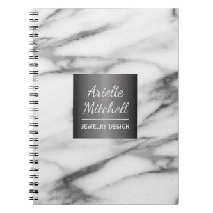 Professional Elegant Alabaster Marble Pattern Notebook