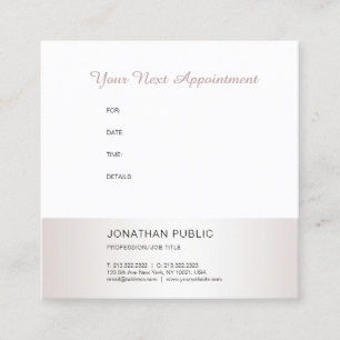 Professional Elegant Appointment Reminder Modern