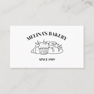 Professional Elegant Bakery Cards, Pastry MODERN  Business Card