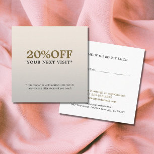 Professional Elegant Beauty Salon Coupon