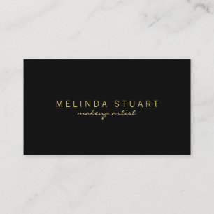 Professional Elegant Black and Gold Appointment Card