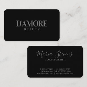 Professional Elegant Black and White Business Card
