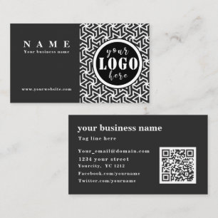 Professional elegant black mesh Business Card