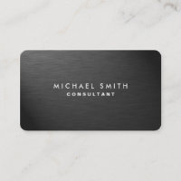 Professional Elegant Black Modern Plain Metal