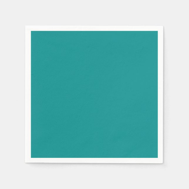 Professional elegant blue green solid colour napkin (Front)