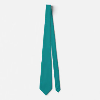 Professional elegant blue green solid colour tie