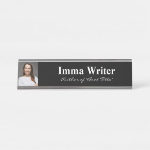 Professional Elegant Book Signing Author Desk Name Plate