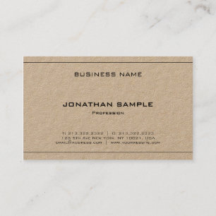 Professional Elegant Clean Design Plain Luxury Business Card
