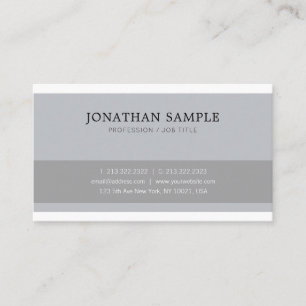 Professional Elegant Clean Design Plain Trendy Business Card