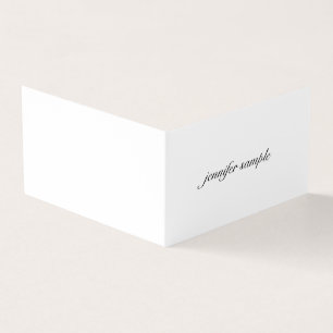 Professional Elegant Clean Modern Minimalist Chic Business Card
