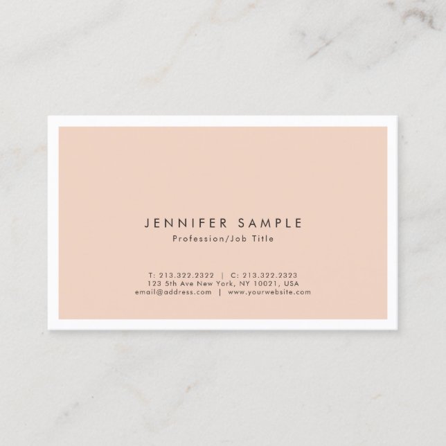 Professional Elegant Colour Modern Creative Design Business Card (Front)