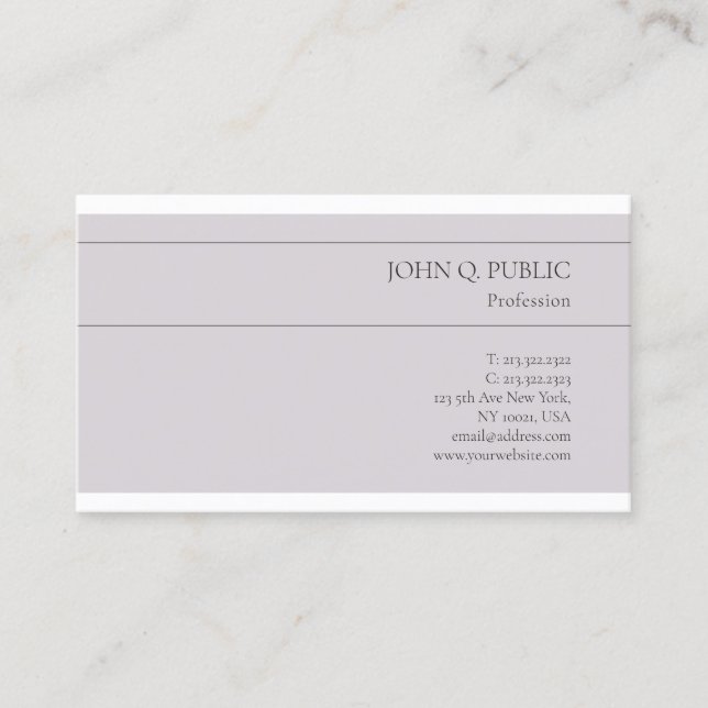 Professional Elegant Colours Minimalist Template Business Card (Front)