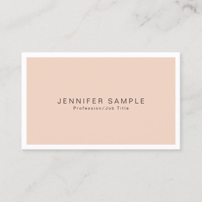 Professional Elegant Colours Modern Chic Design Business Card (Front)