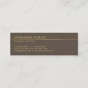 Professional Elegant Creative Pearl Finish Luxe Mini Business Card