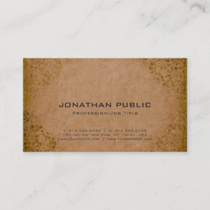 Professional Elegant Damask Premium Thick Luxury Business Card
