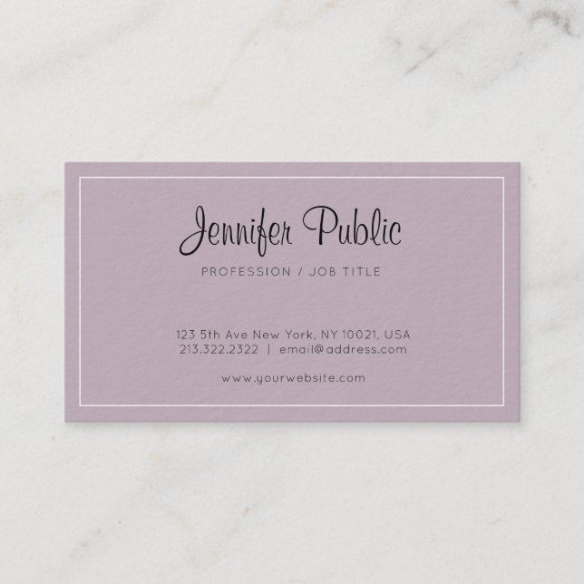 Professional Elegant Design Luxury Premium Thick Business Card (Front)