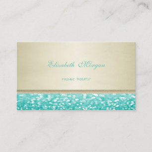 Professional Elegant Glamour Glittery Business Card