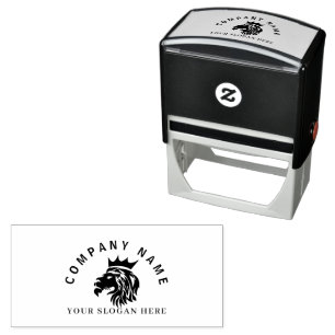  Professional Elegant Gold Lion Logo  Self-inking Stamp