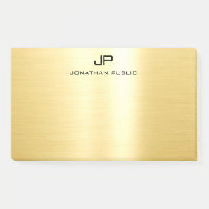 Professional Elegant Gold Trendy Template Modern Post-it Notes