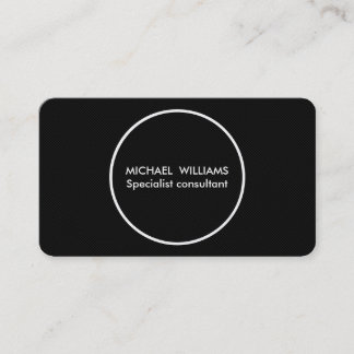 Professional elegant golden circle minimum business card