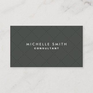 Professional Elegant Green Plain Dot Pattern Business Card