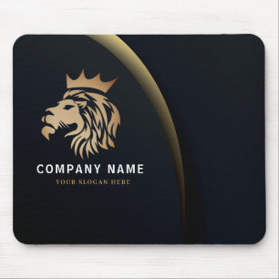  Professional Elegant Lion Logo Business Card Mouse Mat