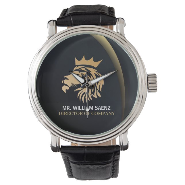  Professional Elegant Lion Logo  Watch (Front)