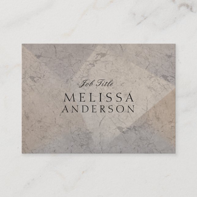 Professional Elegant Marble Business Card (Front)