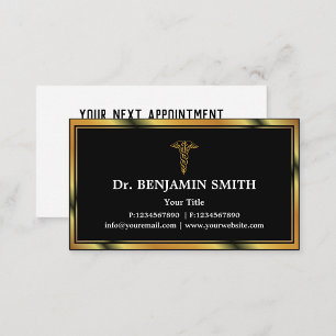Professional Elegant Medical Care Appointment Card