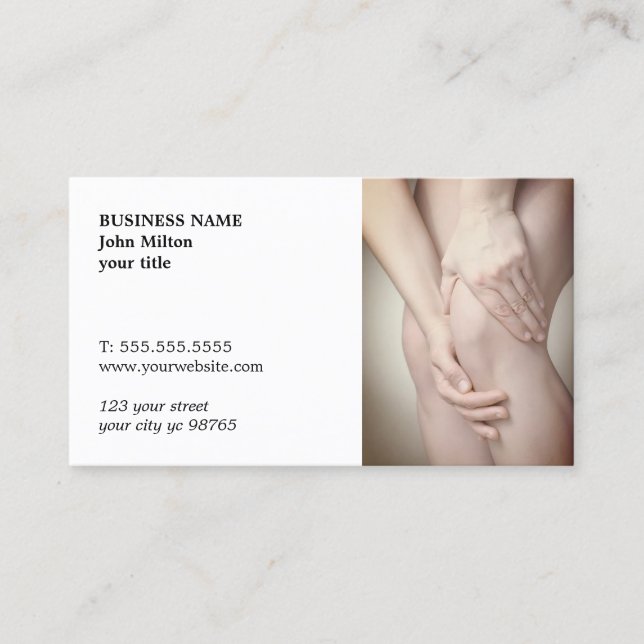 Professional Elegant Medical Photo Business Card (Front)