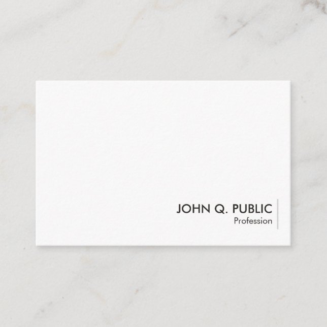 Professional Elegant Minimalist Design Template Business Card (Front)