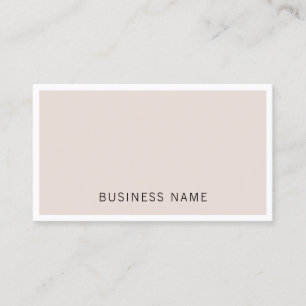 Professional Elegant Minimalist Firm Company Plain Business Card