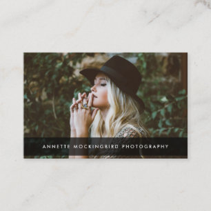 Professional Elegant Minimalist Photography Business Card