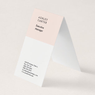 Professional elegant minimalist plain simple business card