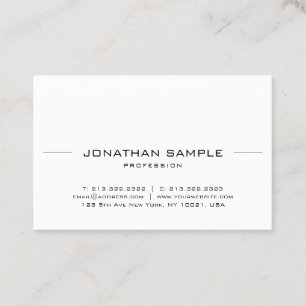 Professional Elegant Minimalistic Modern Simple Business Card