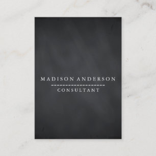 Professional Elegant Modern Black Chalk Board Business Card